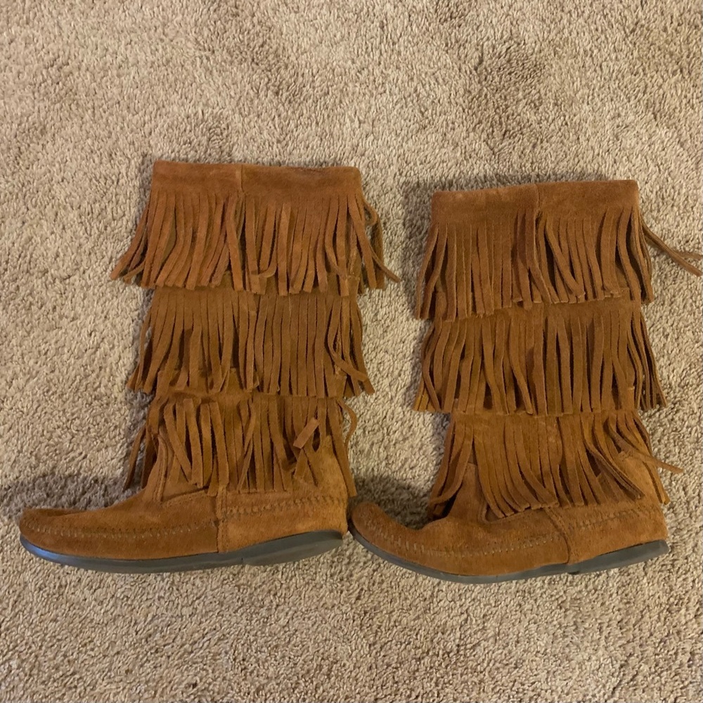 Minnetonka Fringe 3-Layer Boots - image 1
